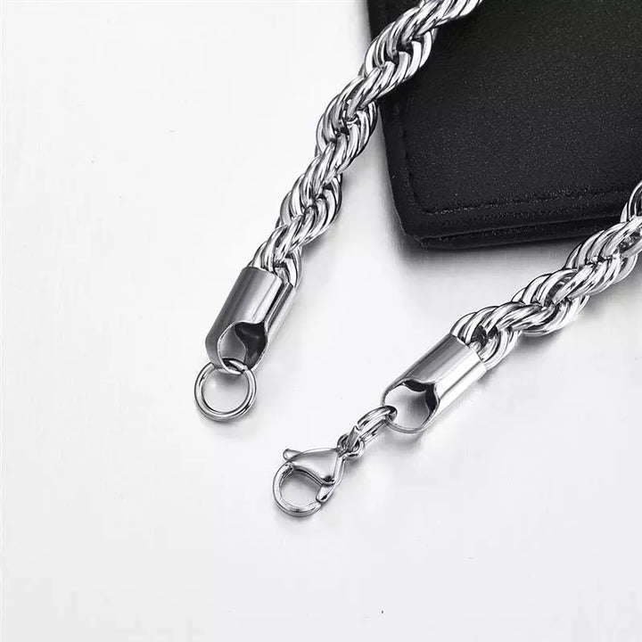 Stainless Steel Rope Chain Necklace