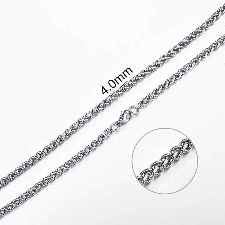 Stainless Steel Rope Chain Necklace