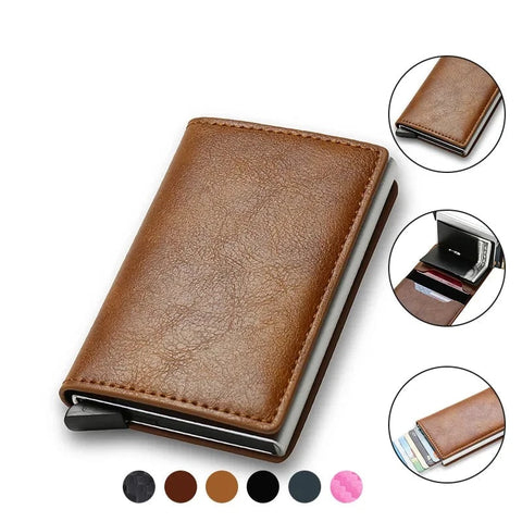 Leather RFID Card Small Wallet
