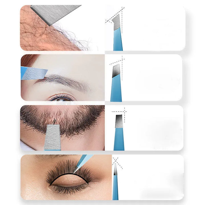 Colorful Slanted Eyebrow Tweezer