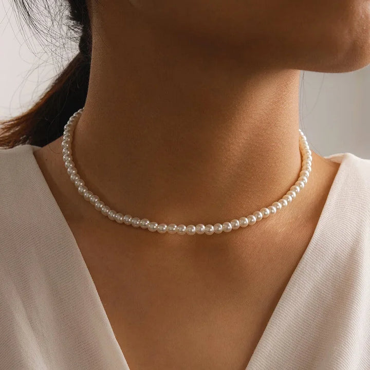 Neck Chain Kpop Pearl Choker