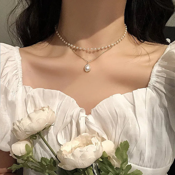 Neck Chain Kpop Pearl Choker
